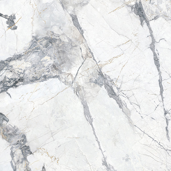 Aurora Invisible Grey Marble Look Porcelain Tiles 600x600mm tile