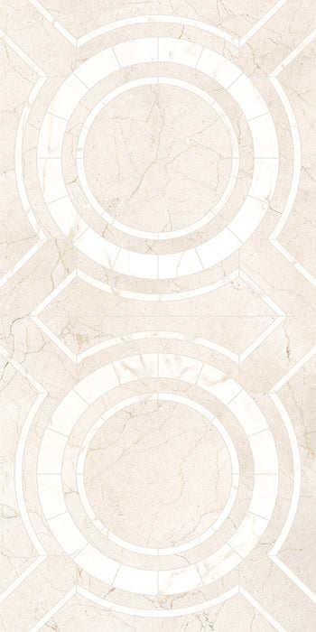Marfil Art Decor Tile Creta Marble Look Porcelain Tiles tile