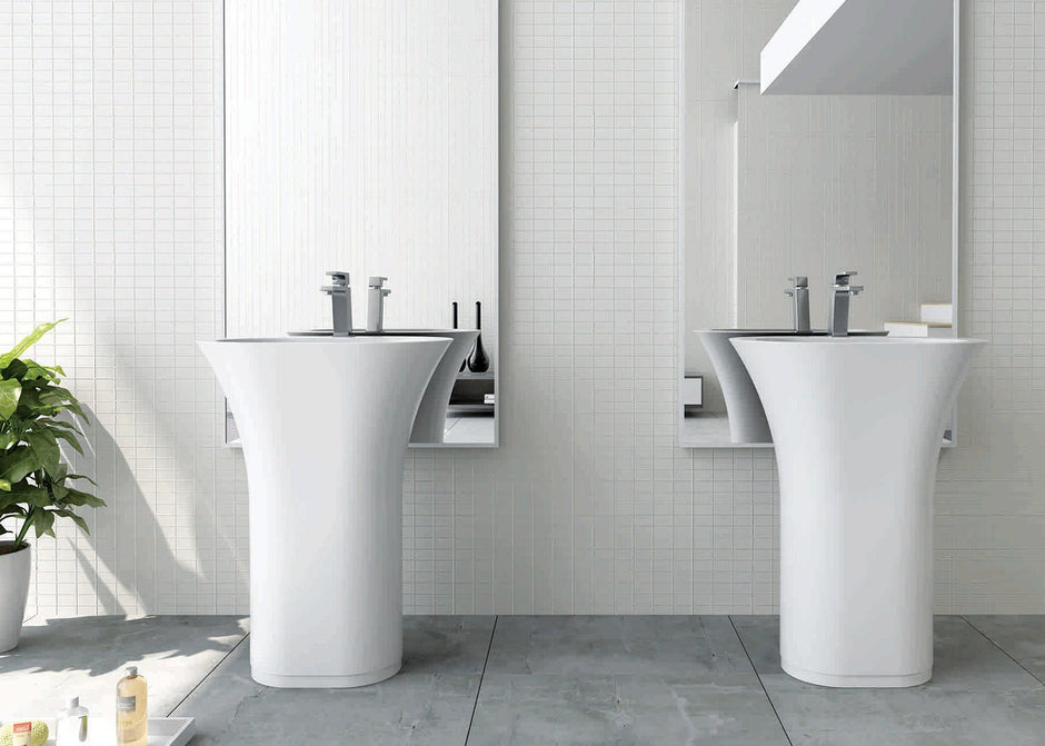 Iceland Freestanding Pedestal Basin