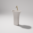 Iceland Freestanding Pedestal Basin