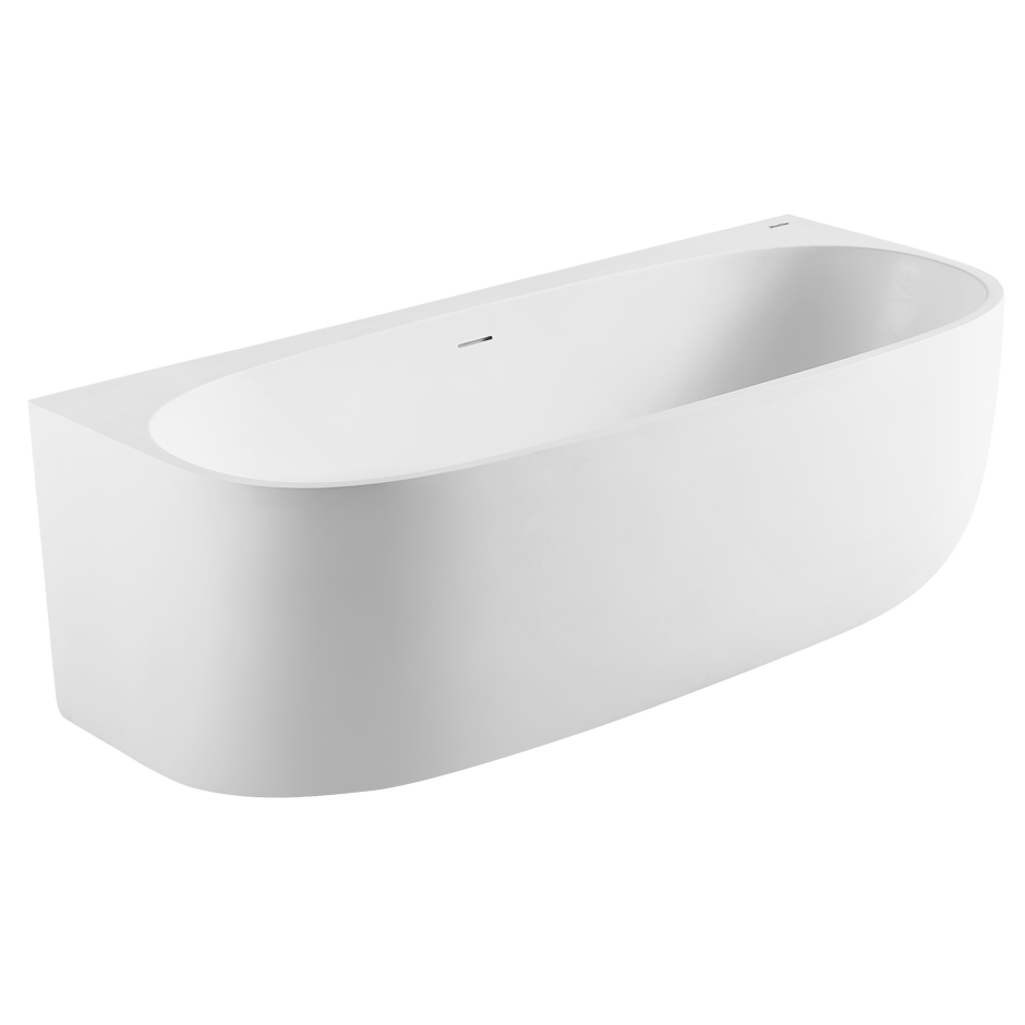 Johnson Suisse Venezia 1700 Back To Wall Bath Gloss White