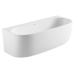 Johnson Suisse Venezia 1700 Back To Wall Bath Matte White