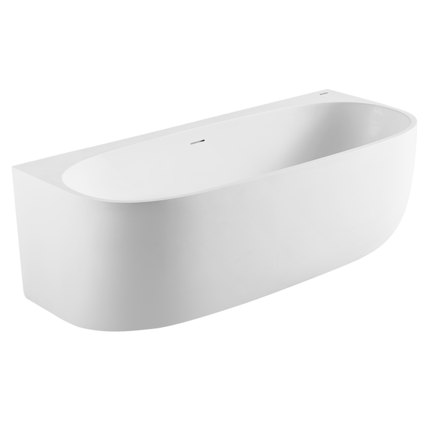 Johnson Suisse Venezia 1700 Back To Wall Bath Matte White