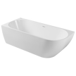 Johnson Suisse Venezia 1500 Left Corner Bath Matte White