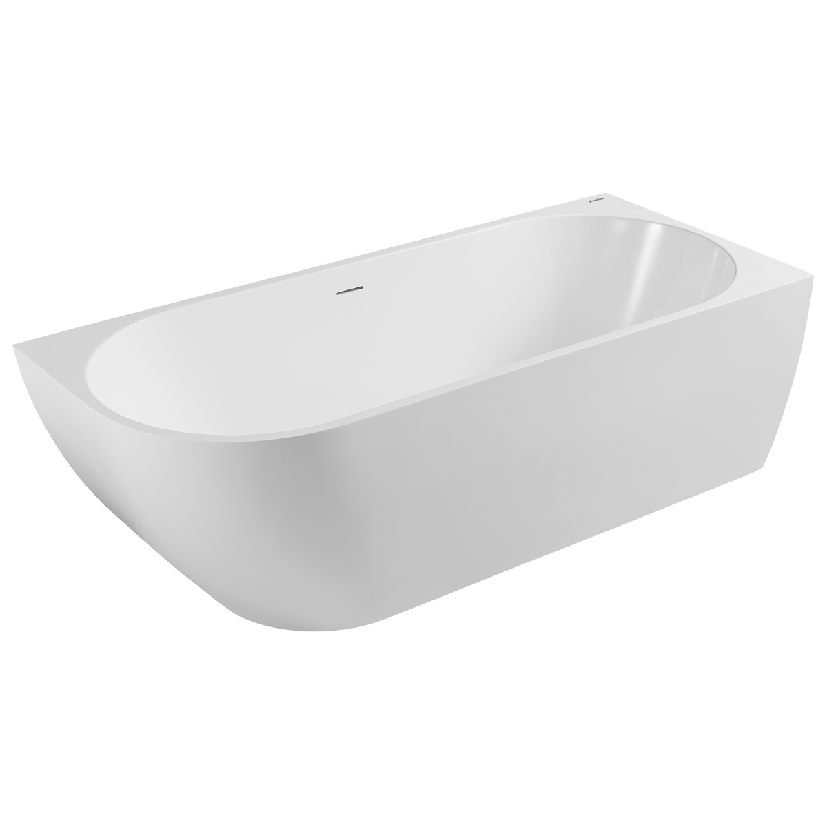 Johnson Suisse Venezia 1700 Right Corner Bath Matte White