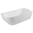 Johnson Suisse Venezia 1700 Right Corner Bath Matte White