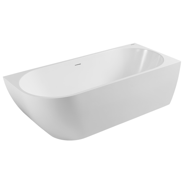 Johnson Suisse Venezia 1700 Right Corner Bath Matte White