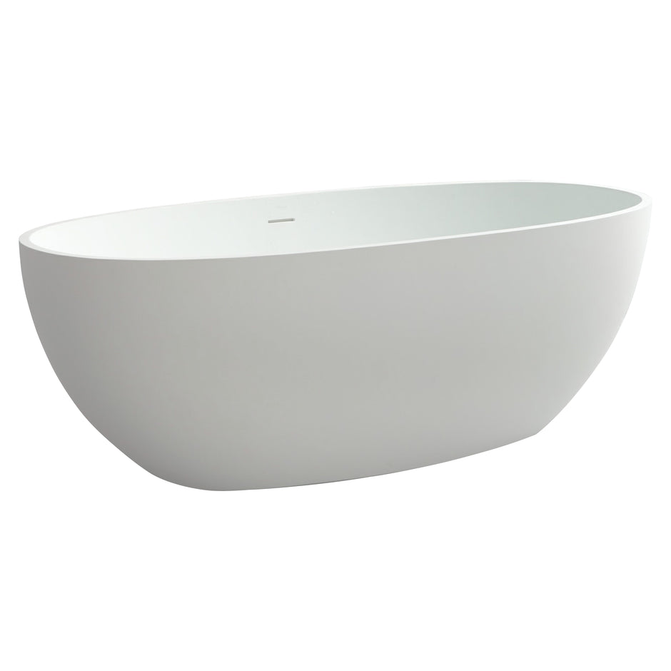 Johnson Suisse Gemelli 1800 Freestanding Bath Matte White