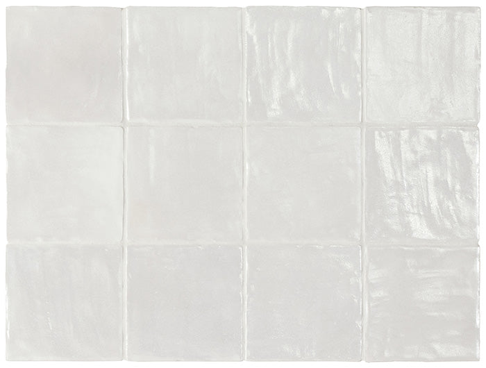 Iris Platinum Pearlescence Pearlescent Wall Tiles in a room setting