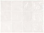 Iris White Pearlescent Wall Tiles in a room setting