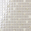 Jewelstone Travertine Gold + es59 Glass and Stone Mosaic tile