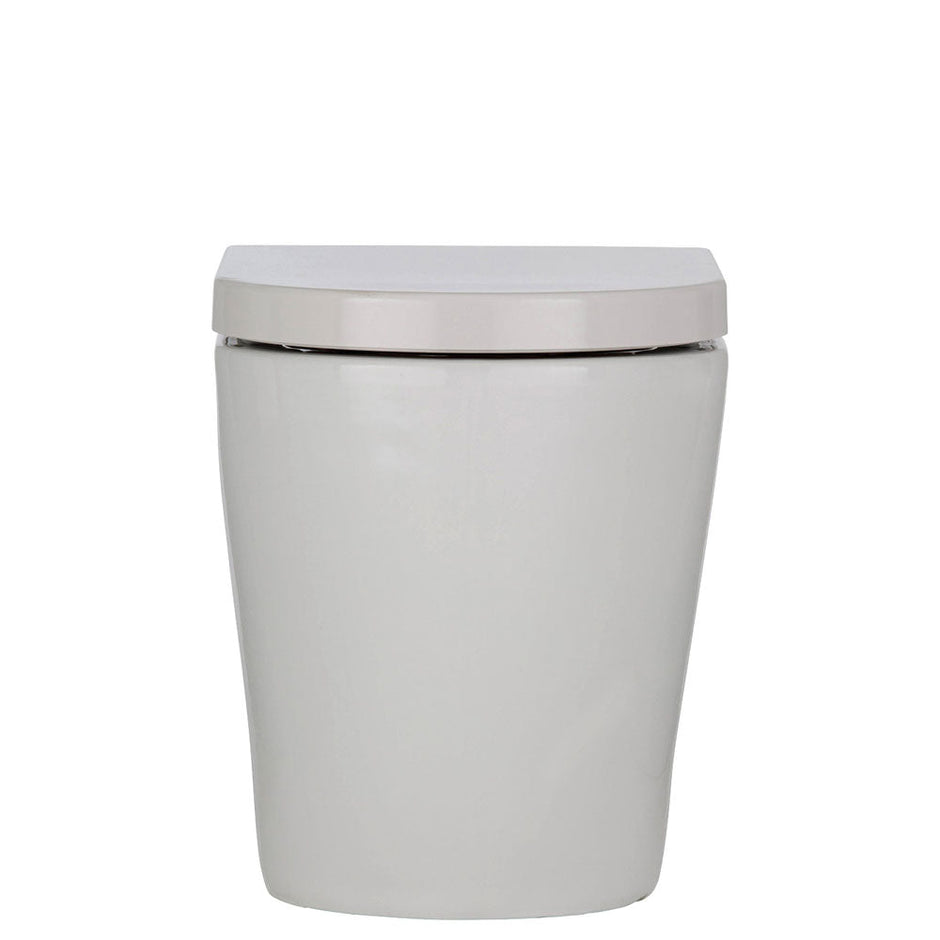 Koko Tornado Flush Wall-Faced Toilet Suite, Gloss White