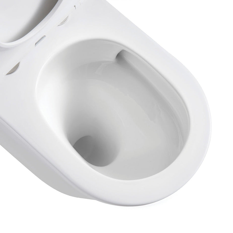 Koko Tornado Flush Wall-Faced Toilet Suite, Gloss White
