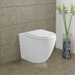 Koko Tornado Flush Wall-Faced Toilet Suite, Gloss White