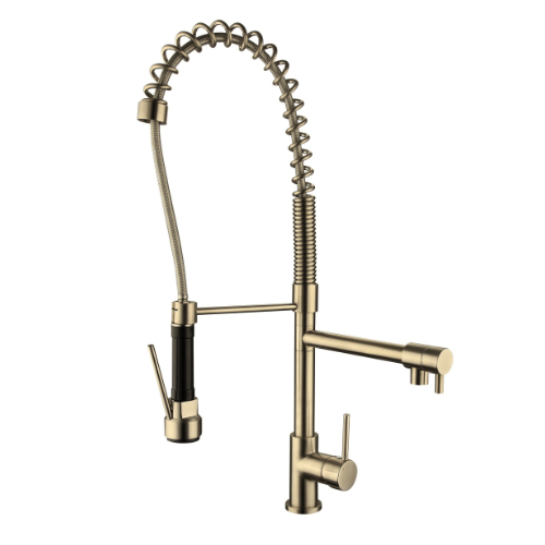 Halo Spring Multi-Function Kitchen Mixer - brushed-bronze