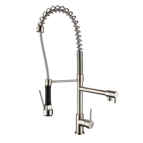 Halo Spring Multi-Function Kitchen Mixer - brushed-nickel