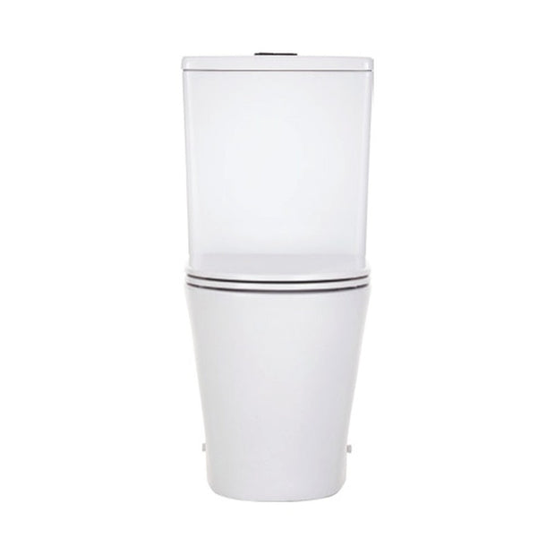 Isabella Slim Cistern Back-to-Wall Toilet Suite, Gloss White with Slim Seat