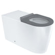 Isabella Care Wall-Faced Toilet Suite, Gloss White with Grey Seat