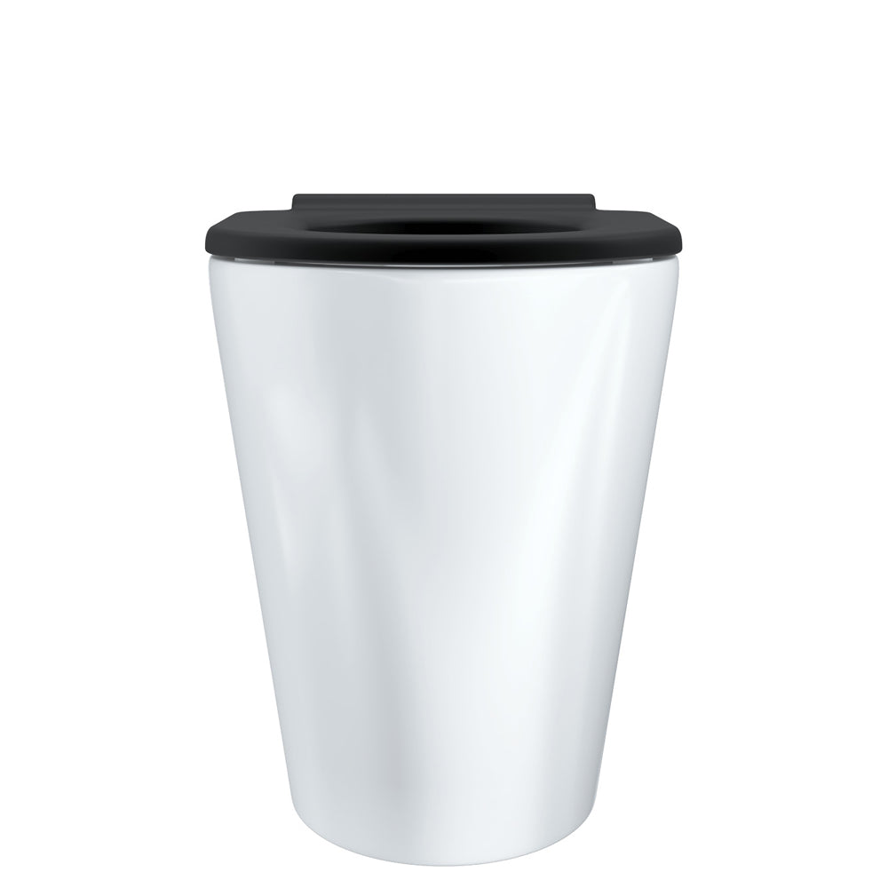 Isabella Care Wall-Faced Toilet Suite, Gloss White with Black Seat