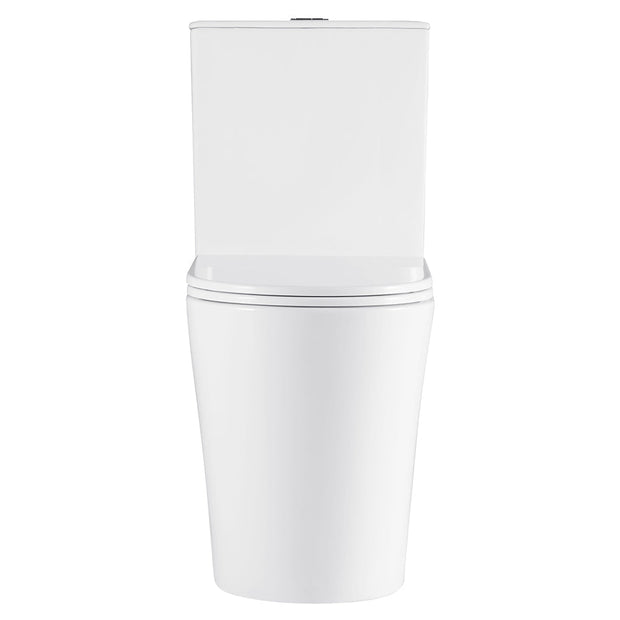 Kaya Tornado Flush Slim Cistern Back-to-Wall Toilet Suite, Gloss White with Slim Seat