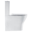 Tono Tornado Flush Slim Cistern Back-to-Wall Toilet Suite, Gloss White with Slim Seat