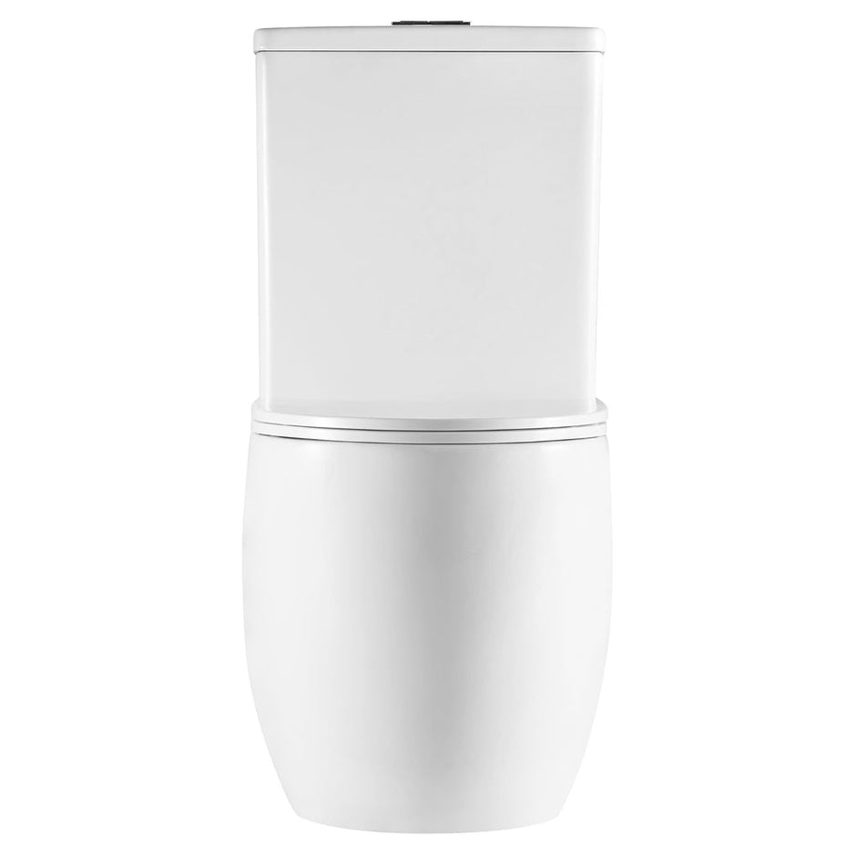 Joli Tornado Flush Back-to-Wall Toilet Suite, Gloss White with Slim Seat