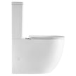Joli Tornado Flush Back-to-Wall Toilet Suite, Gloss White with Slim Seat