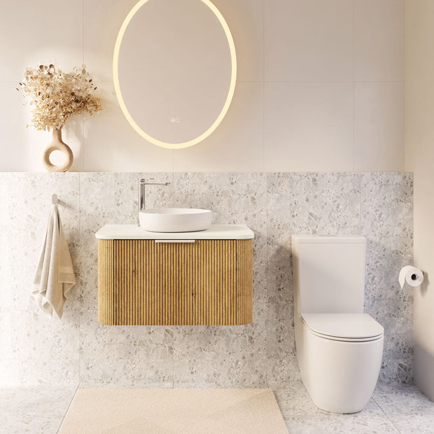 Joli Tornado Flush Back-to-Wall Toilet Suite, Gloss White