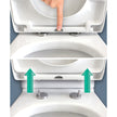 Fienza Escola Back-to-Wall Toilet Suite, Gloss White
