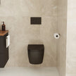 Koko Tornado Flush Wall Hung Toilet Suite, Matte Black
