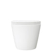 Koko Tornado Flush Wall Hung Toilet Suite, Gloss White with Slim Seat