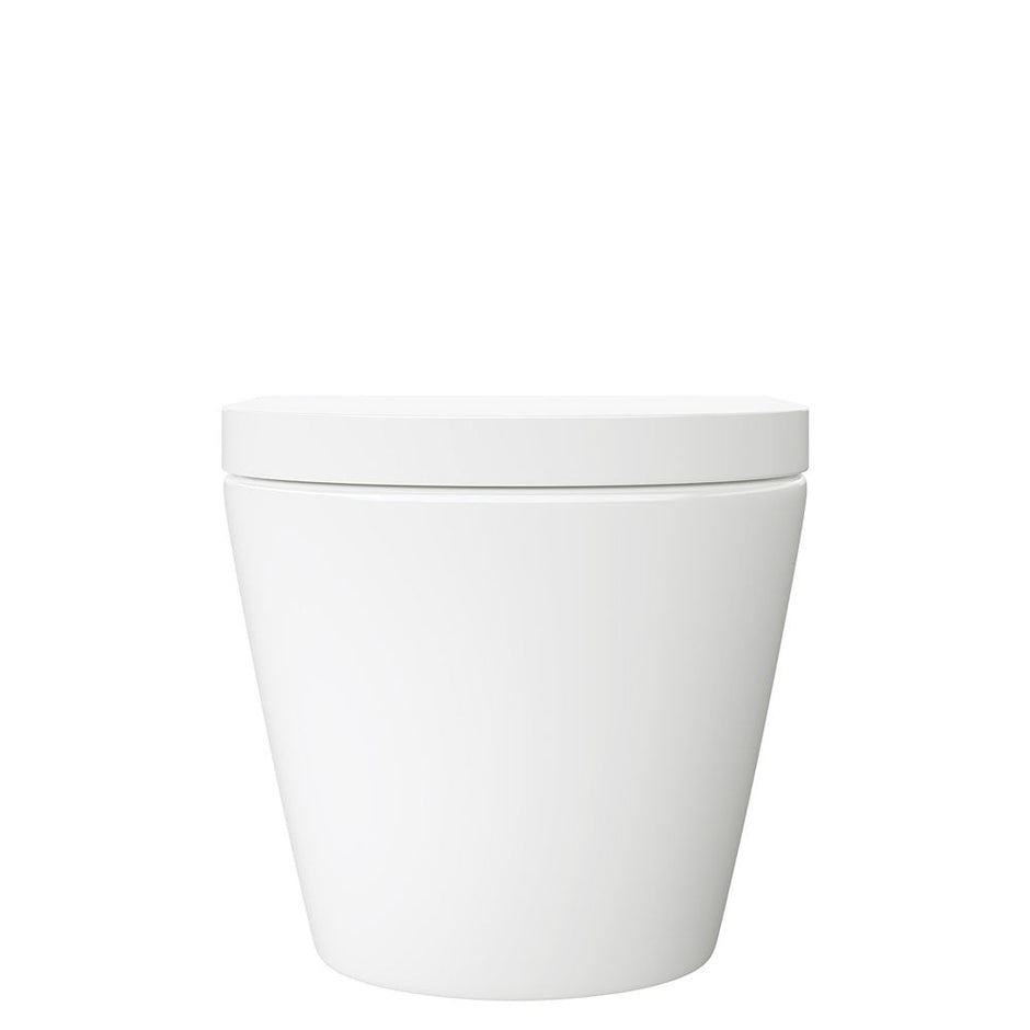 Fienza Koko Tornado Flush Wall-Hung Toilet Suite, Gloss White