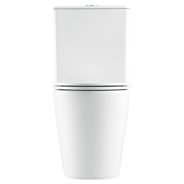 Aluca Tornado Flush Slim Cistern Back-to-Wall Toilet Suite, Gloss White with Slim Seat