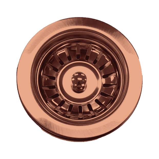 Sink Basket Waste in Brushed Copper