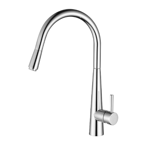 Kasper Pull-Out Kitchen Mixer - chrome