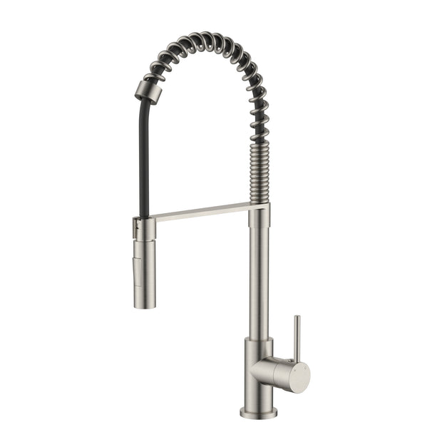 Kasper Spring Multi-Function Kitchen Mixer Brushed Nickel