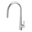 316 Gooseneck Pull Out Dual Spray Function Stainless Steel Kitchen Mixer