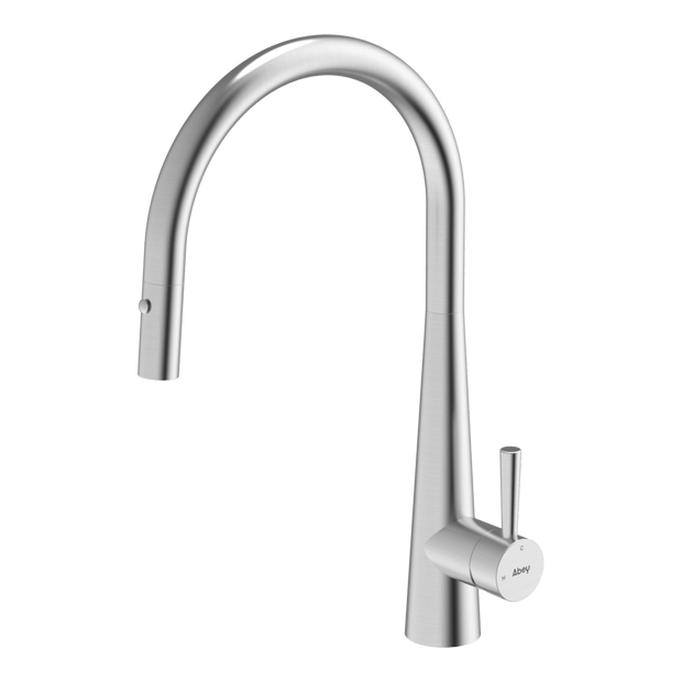 316 Gooseneck Pull Out Dual Spray Function Stainless Steel Kitchen Mixer