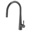 304 Gooseneck Pull Out with Dual Spray Function Kitchen Mixer in Black Pearl