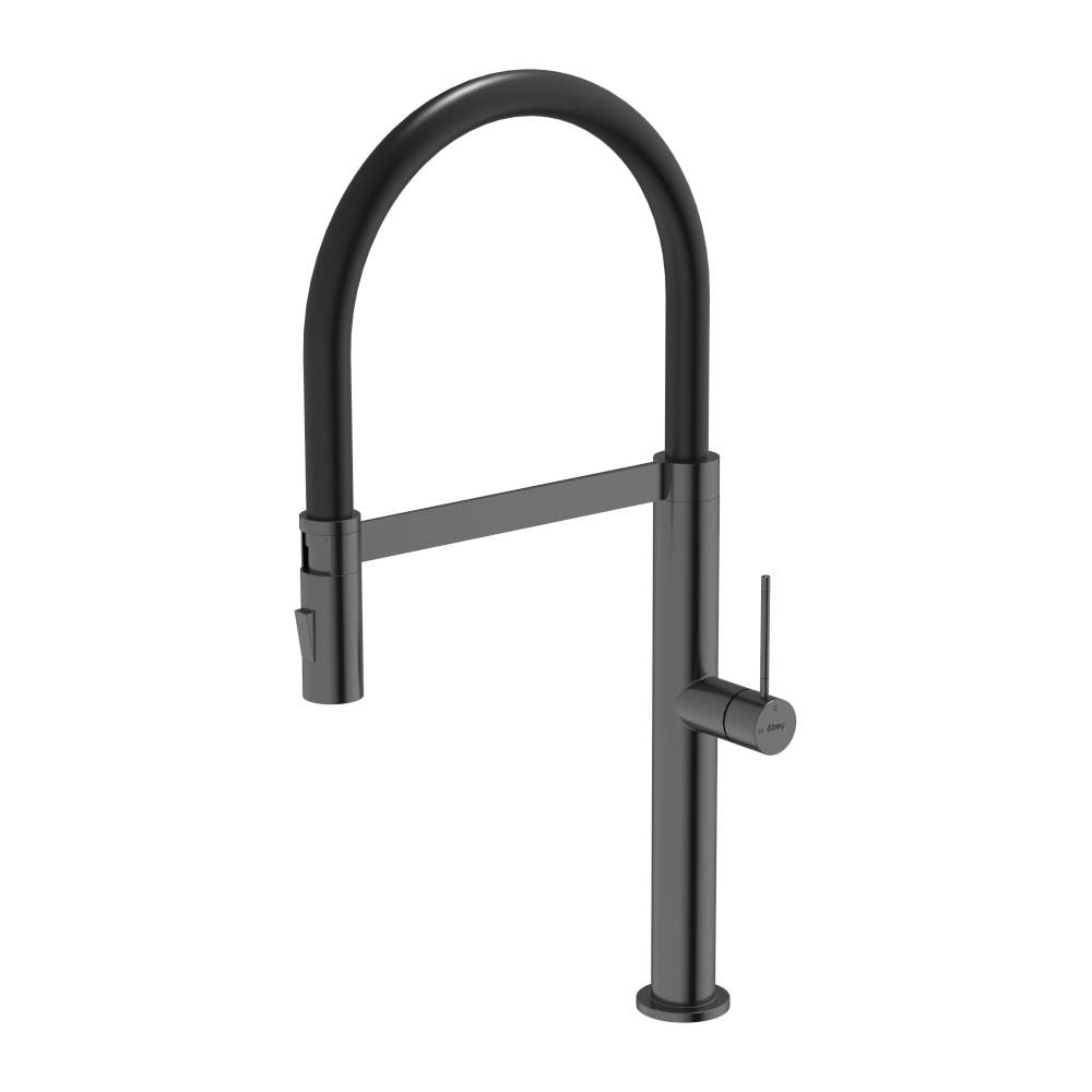 304 Chef Dual Spray Magnetic Pull Down Kitchen Mixer in Black Pearl