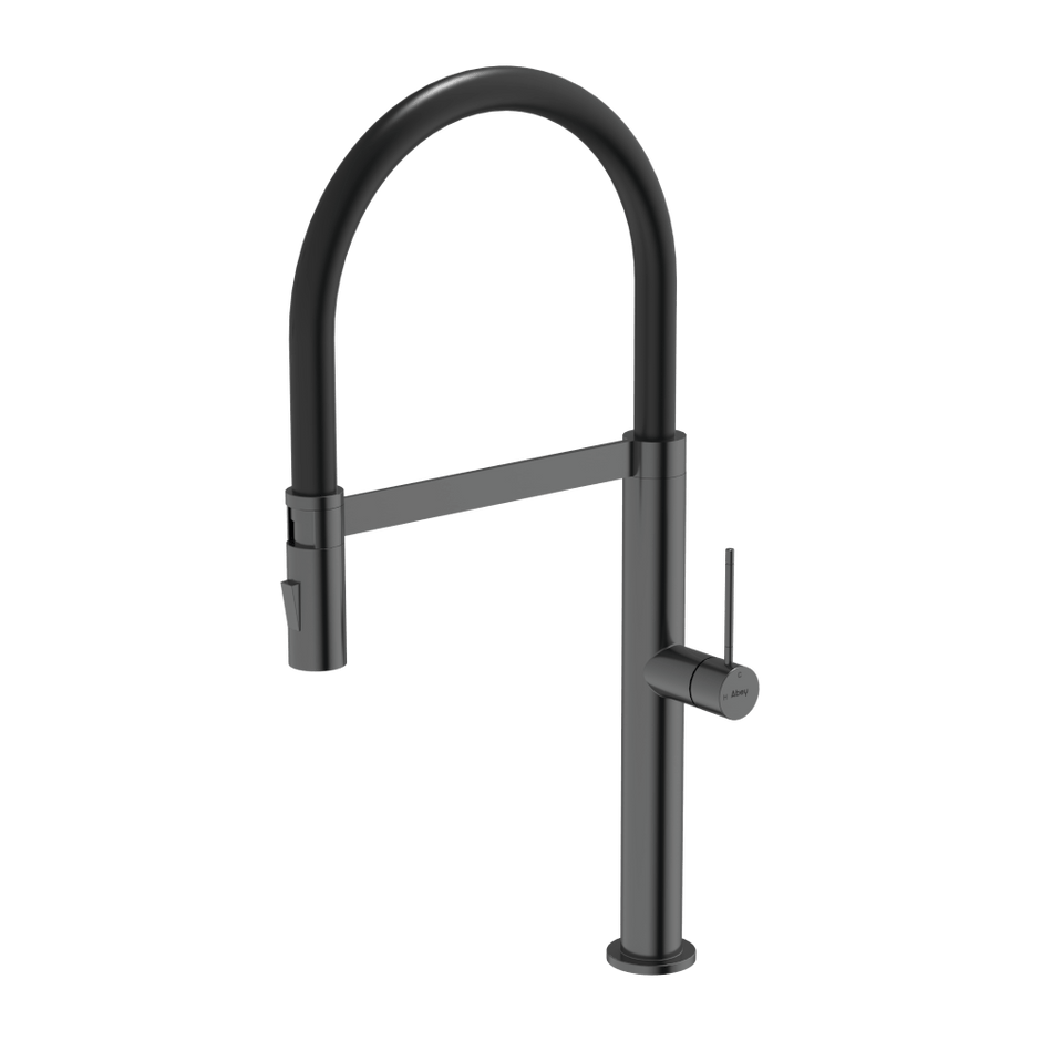 304 Chef Dual Spray Magnetic Pull Down Kitchen Mixer in Black Pearl