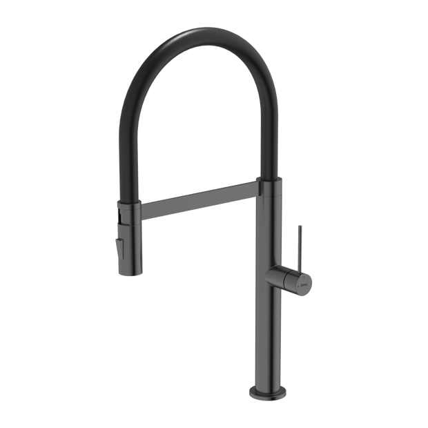 304 Chef Dual Spray Magnetic Pull Down Kitchen Mixer in Black Pearl