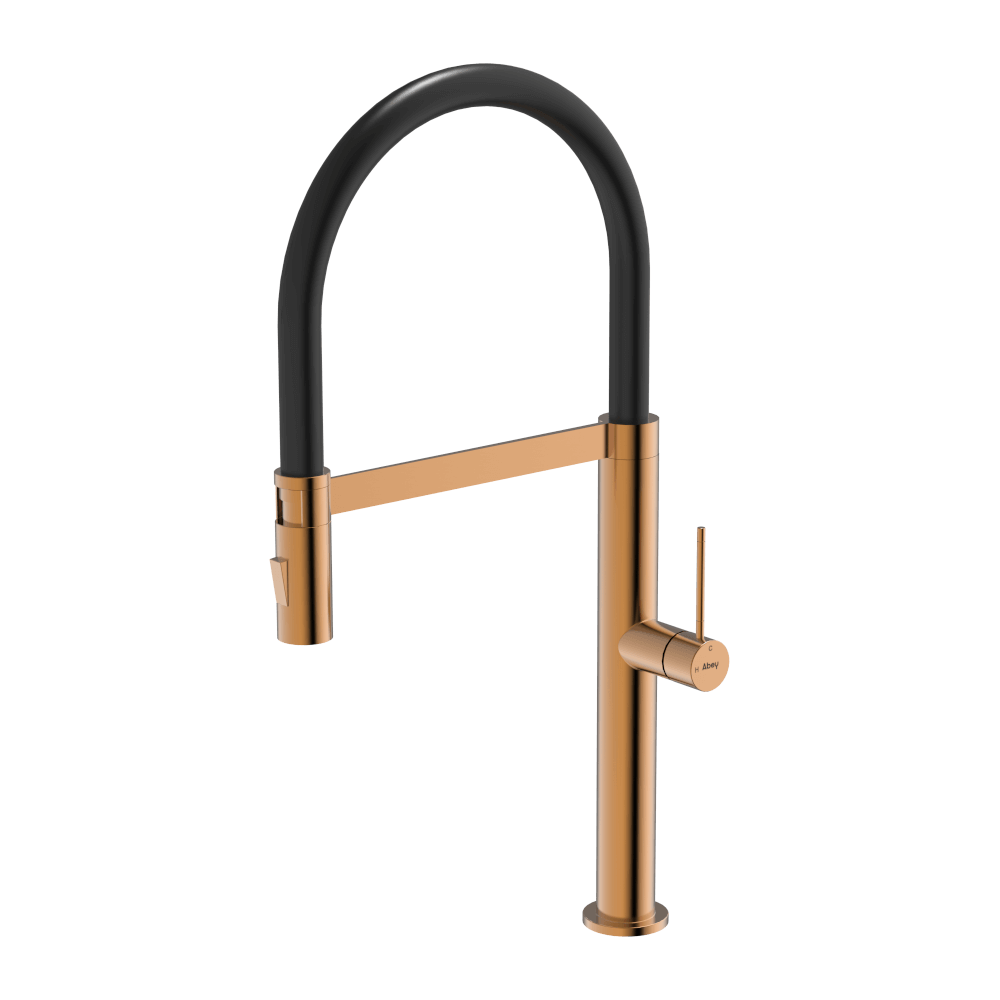 304 Chef Dual Spray Magnetic Pull Down Kitchen Mixer in Artisan Copper