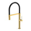 304 Chef Dual Spray Magnetic Pull Down Kitchen Mixer in Eureka Gold