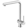 304 Square Neck Kitchen Mixer with Dual Spray Pull Out