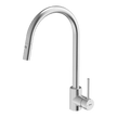 316 Gooseneck Pull Out Dual Spray Function Stainless Steel Kitchen Mixer
