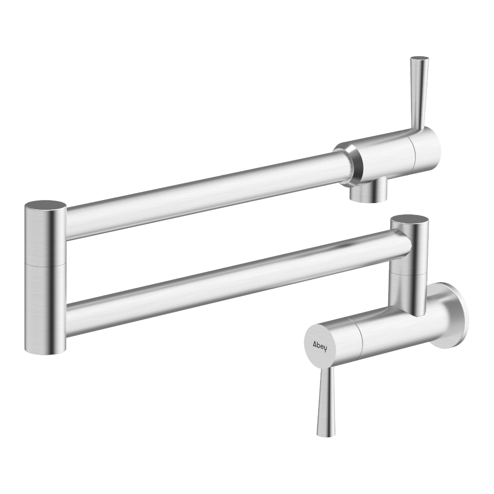 Pot Filler Tap in Brushed Steel