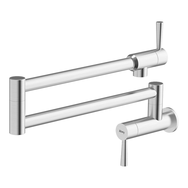 Pot Filler Tap in Brushed Steel