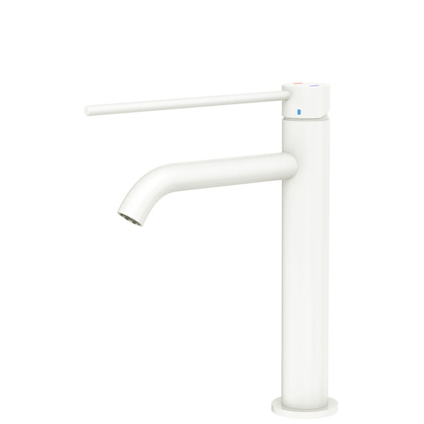 Kaya Care Medium Basin Mixer in Matte White