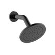 ABS 150mm Round Shower with 190mm Arm in Black